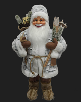 60cm Christmas Santa with Snowy Fur 60cm Christmas Santa with Snowy Fur